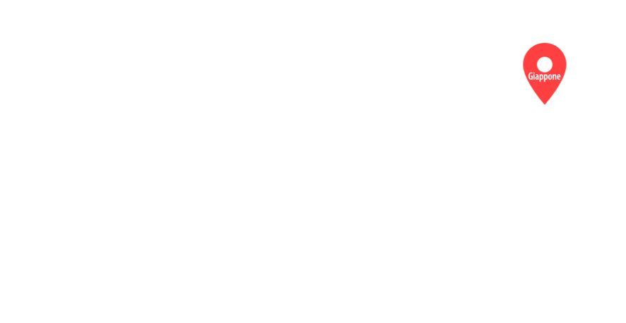 Cartina del mondo; Giappone